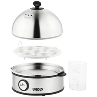 Unold Edel Cuiseur à oeufs voyant lumineux, sans BPA acier inoxydable, noir Unold Edel Cuiseur à oeufs voyant lumineux, sans BPA acier inoxydable, noir