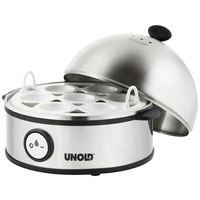 Unold Edel Cuiseur à oeufs voyant lumineux, sans BPA acier inoxydable, noir Unold Edel Cuiseur à oeufs voyant lumineux, sans BPA acier inoxydable, noir