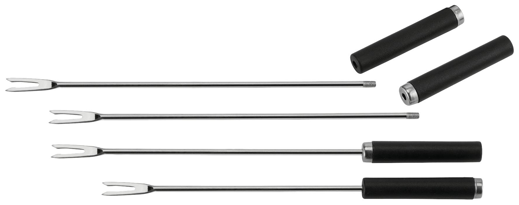 Unold Appareil à raclette 8 fourchettes à fondue, 8 poêlons, revêtement anti-adhésif, réglage de la température en continu acier