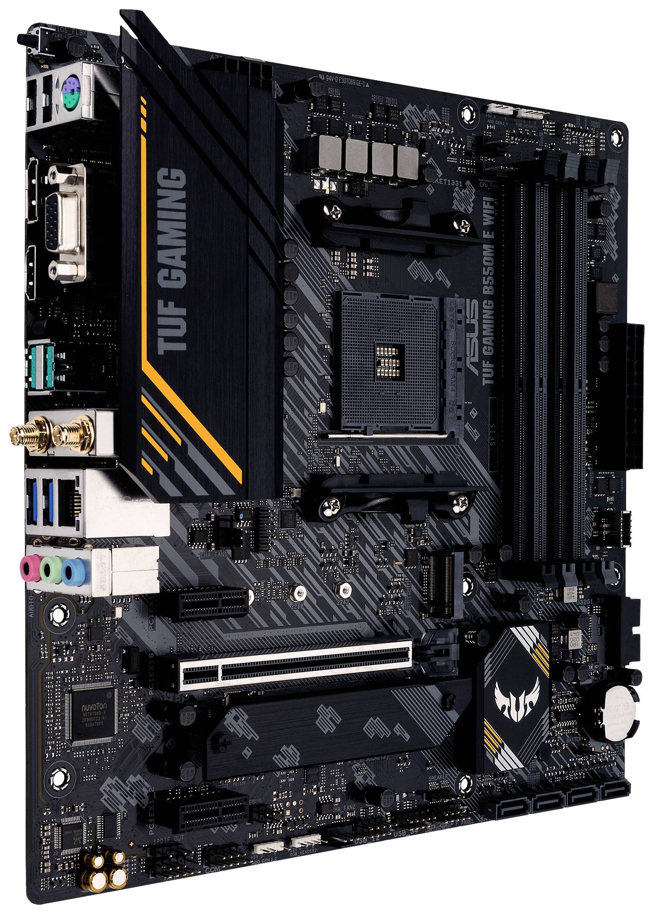 Asus TUF GAMING B550M-E WIFI Carte mère Socket (PC) AMD AM4 Facteur de forme (détails) ATX Chipset de la carte mère AMD® B550