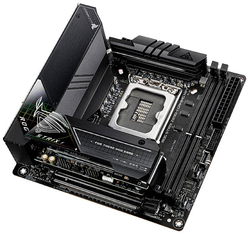 Asus ROG STRIX Z690-I GAMING WIFI Carte mère Socket (PC) Intel® 1700 Facteur de forme (détails) ATX Chipset de la carte mère