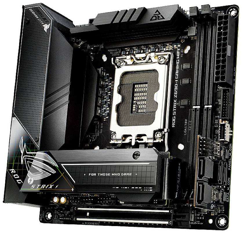 Asus ROG STRIX Z690-I GAMING WIFI Carte mère Socket (PC) Intel® 1700 Facteur de forme (détails) ATX Chipset de la carte mère