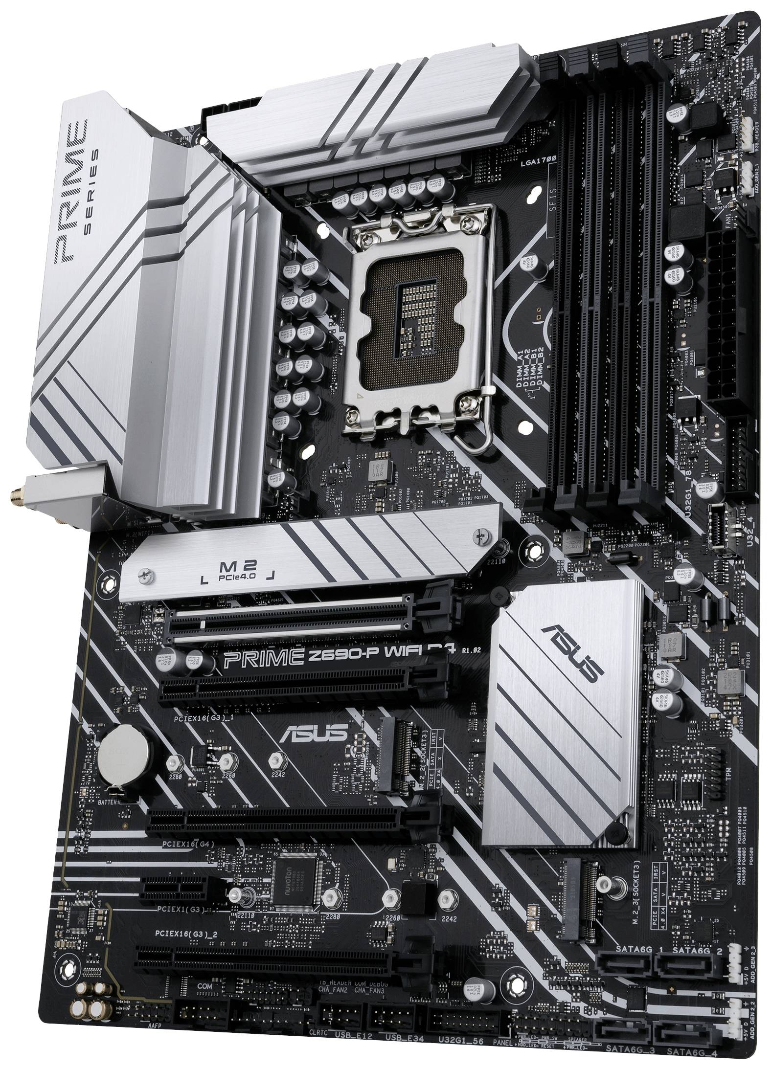 Asus PRIME Z690-P WIFI D4 Carte mère Socket (PC) Intel® 1700 Facteur de forme (détails) ATX Chipset de la carte mère Intel® Z690