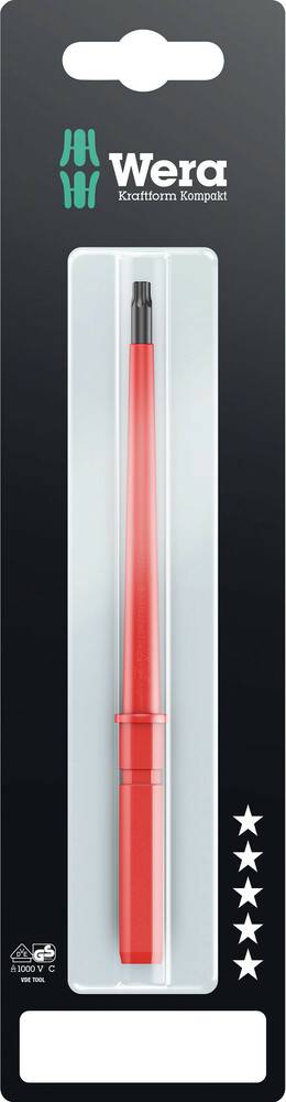 Wera KK 67 i TORX® pour électricien, pour l'électronique et la mécanique de précision, VDE, pour l'atelier TORX Lame