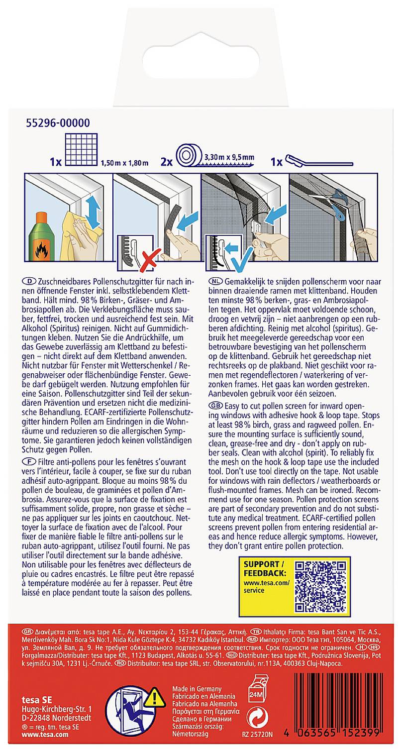 Face arrière de l'emballage : Description du produit d'un kit de polissage et de nettoyage pour surfaces lisses en plusieurs langues, avec des illustrations démontrant l'utilisation.