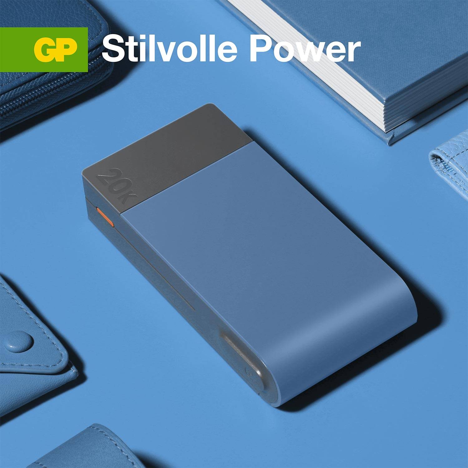 GP GPPBM20BBLMSR907 Powerbank (batterie supplémentaire) 20000 mAh Power Delivery Li-Ion bleu