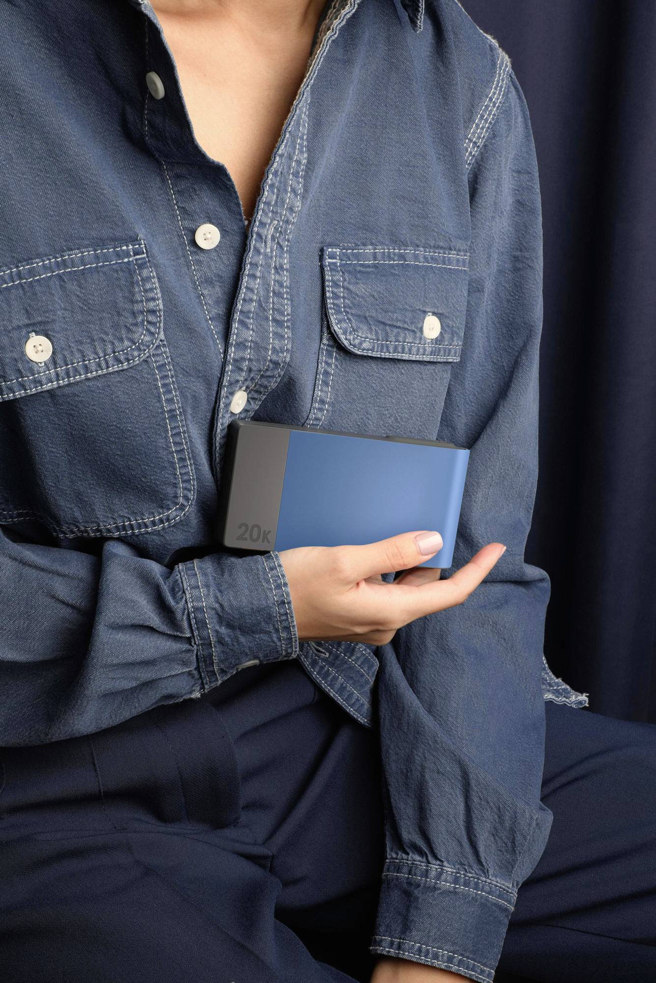 GP GPPBM20BBLMSR907 Powerbank (batterie supplémentaire) 20000 mAh Power Delivery Li-Ion bleu