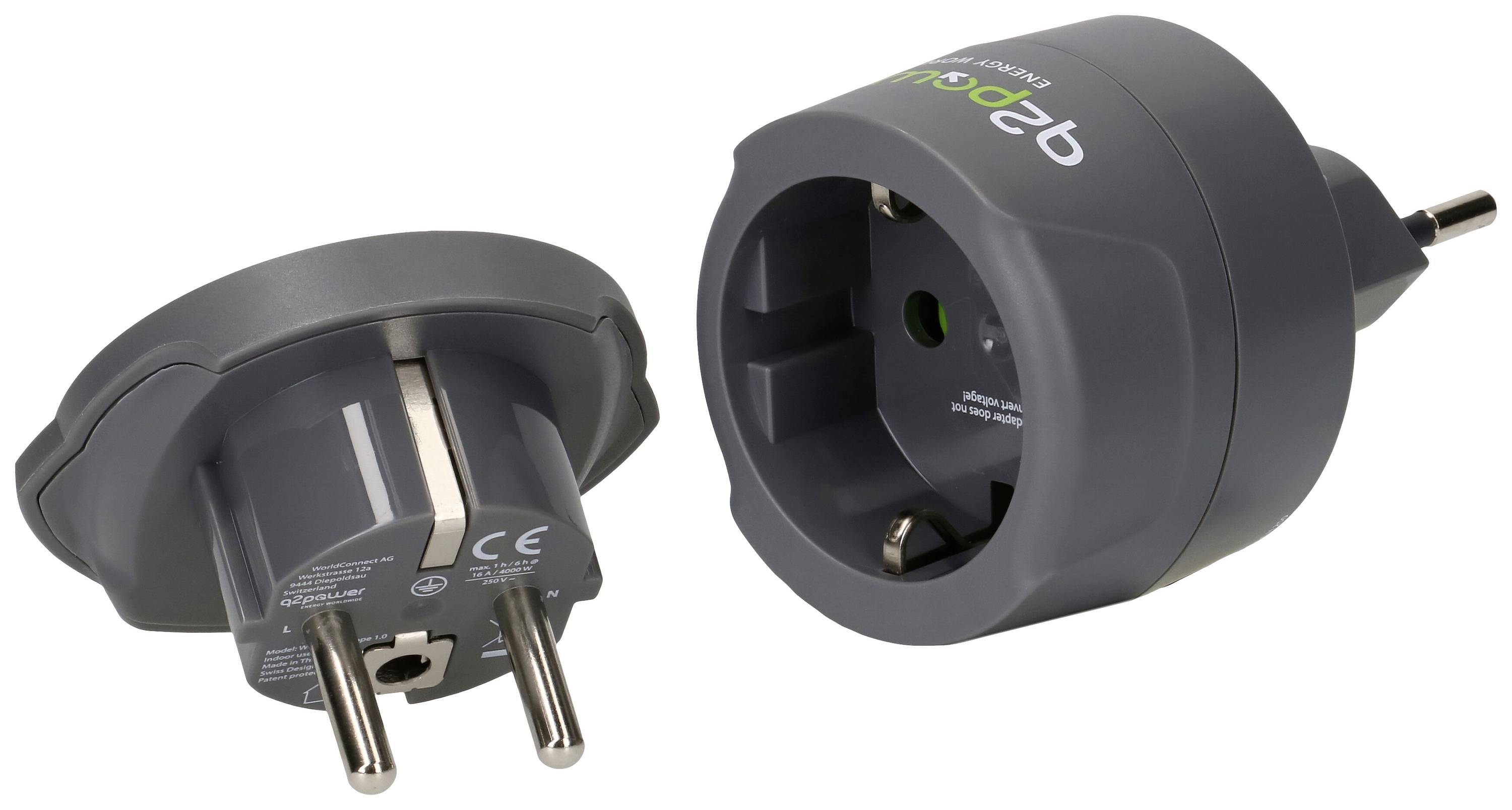 Q2 Power q2-1.300100-TH Adaptateur de voyage