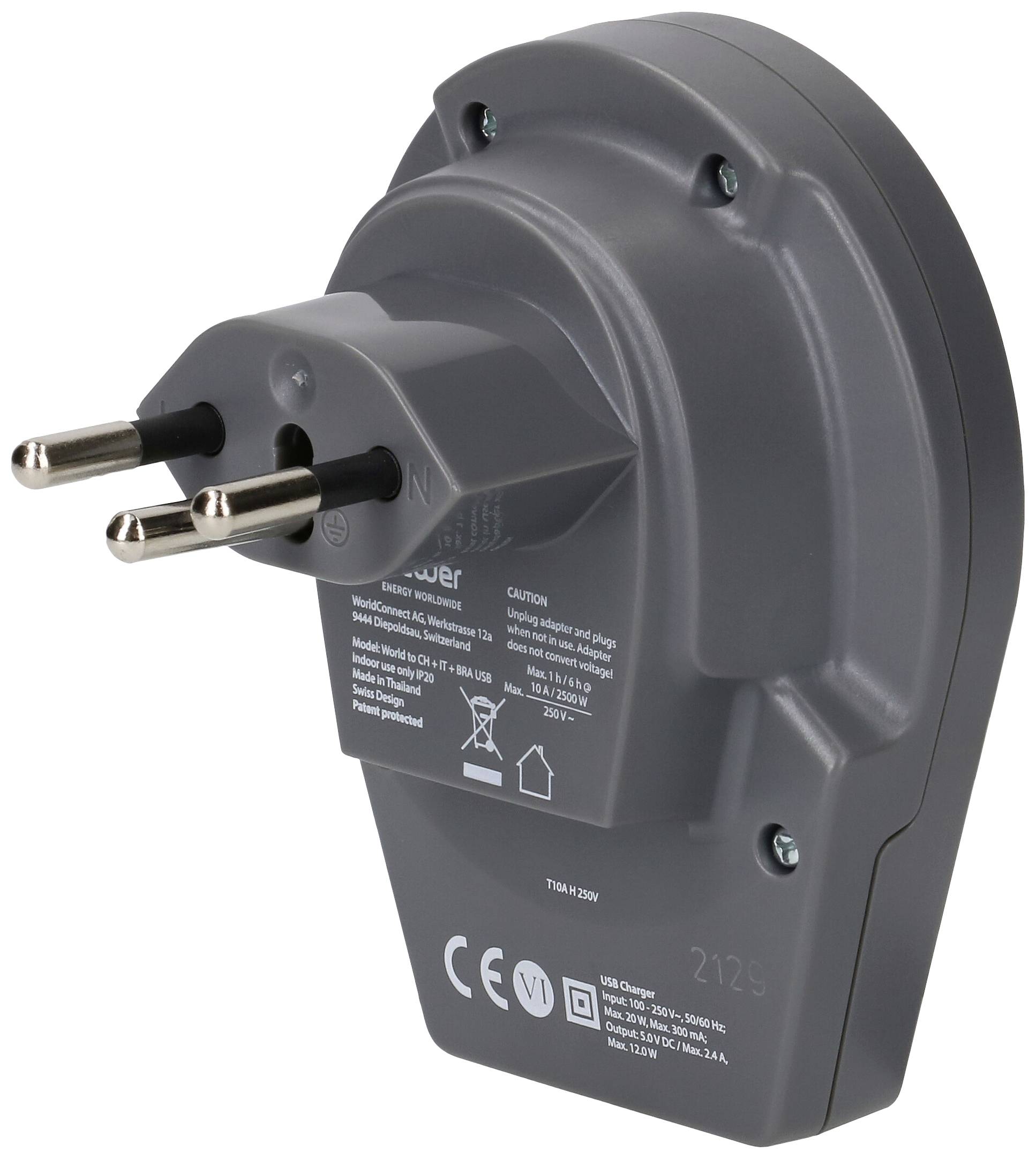 Q2 Power q2-1-1.00210-TH Adaptateur de voyage