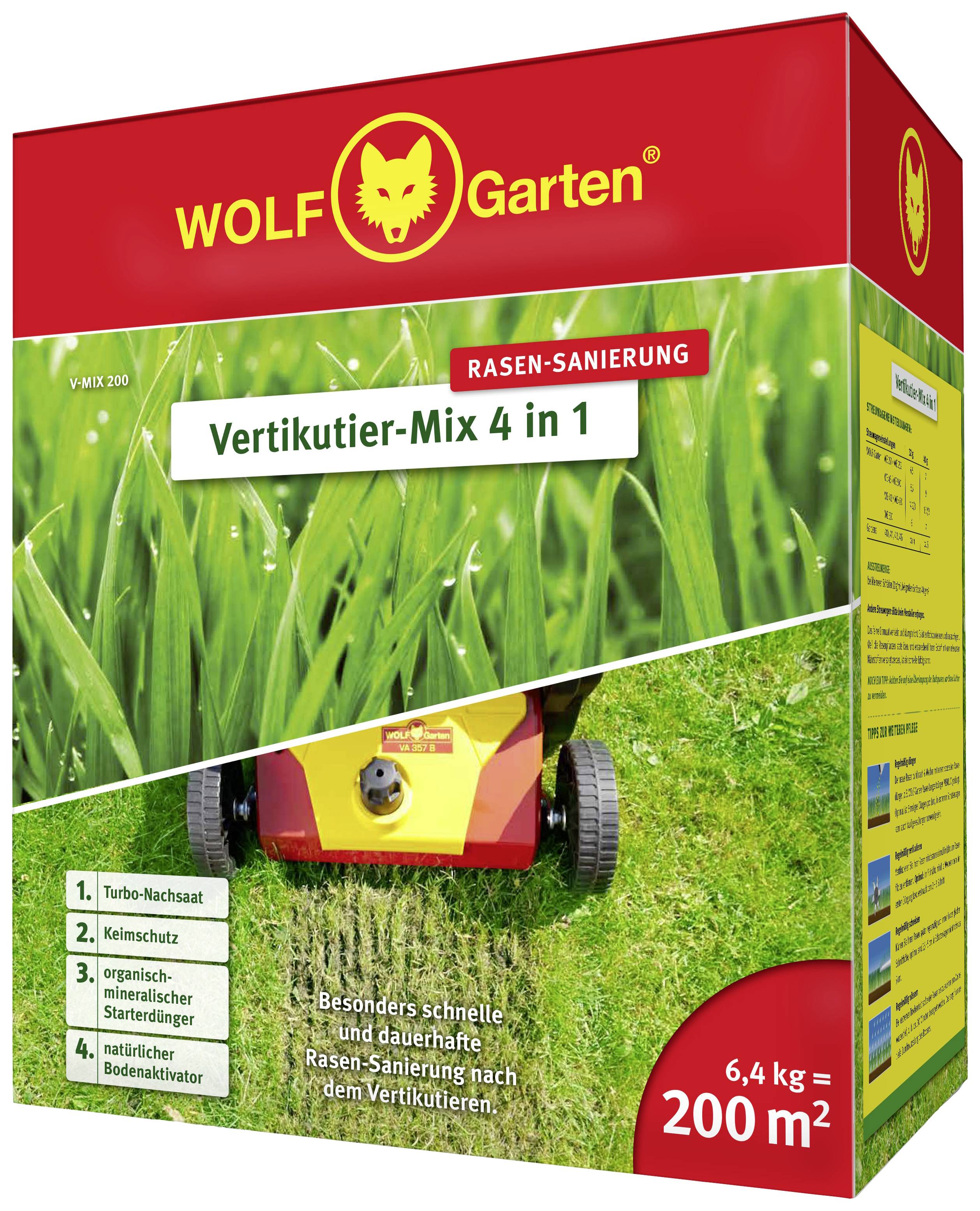 WOLF-Garten 3851630 Réparation de gazon Vertikutier-Mix V-Mix 200 6.4 kg