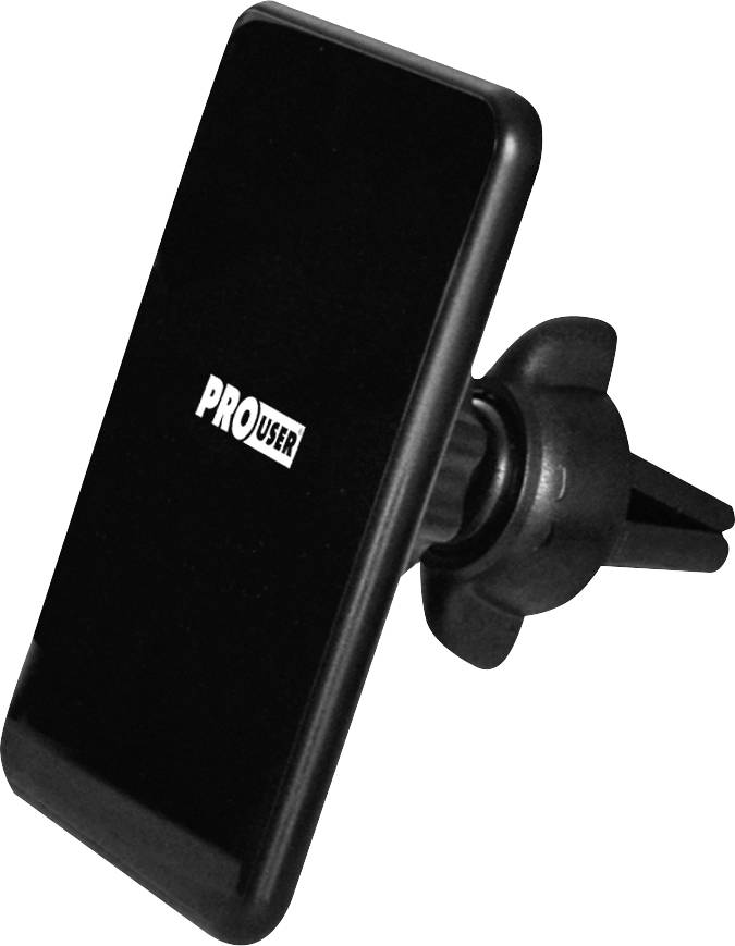 ProUser WCM1 grille de ventilation, pastille adhésive Support de téléphone portable pour voiture avec fonction de charge par