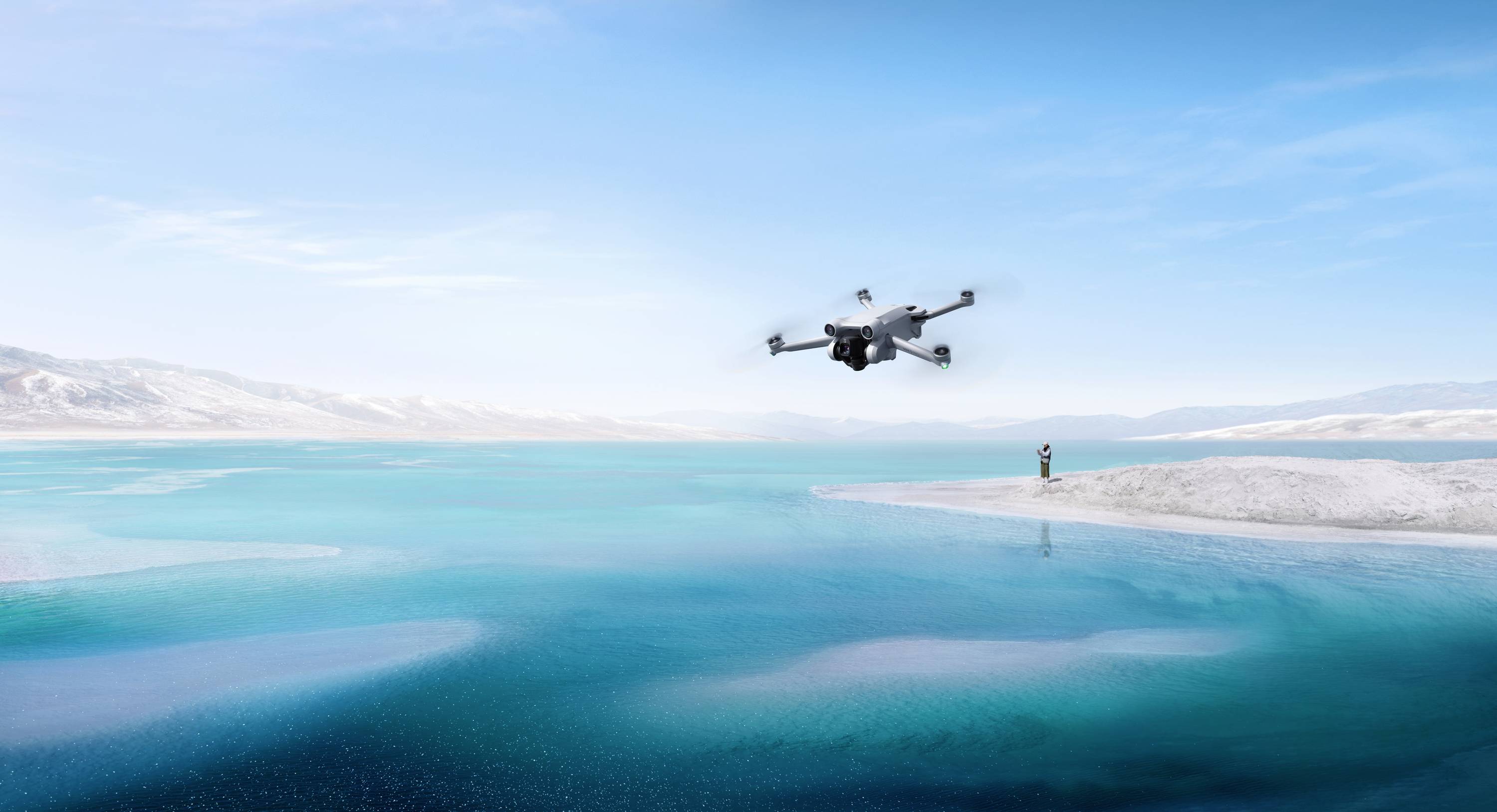 DJI Mini 3 Pro avec Smart Controller Drone quadricoptère prêt à voler (RtF) prises de vue aériennes gris clair