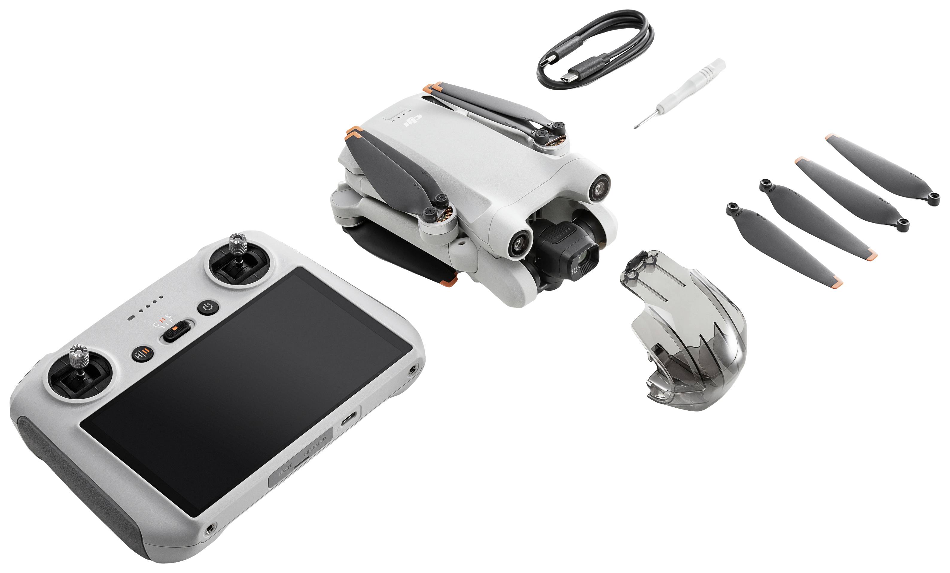 DJI Mini 3 Pro avec Smart Controller Drone quadricoptère prêt à voler (RtF) prises de vue aériennes gris clair