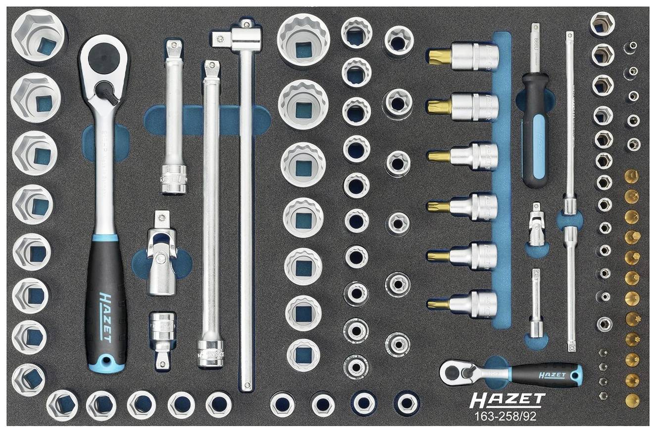 Hazet 163-258/92 Jeu de clés à douille 163-258/92