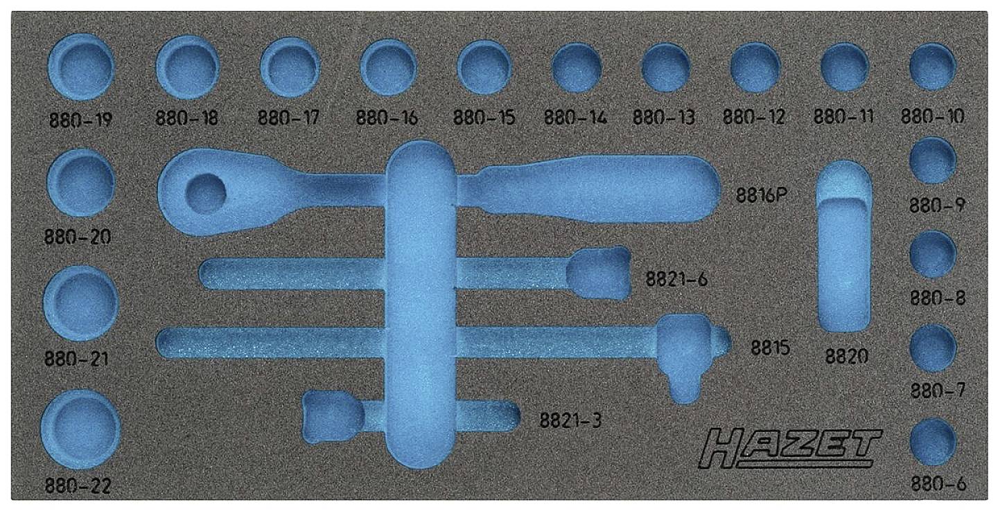 Hazet 163-353L 163-353L Insert en mousse (L x l) 342 mm x 172 mm