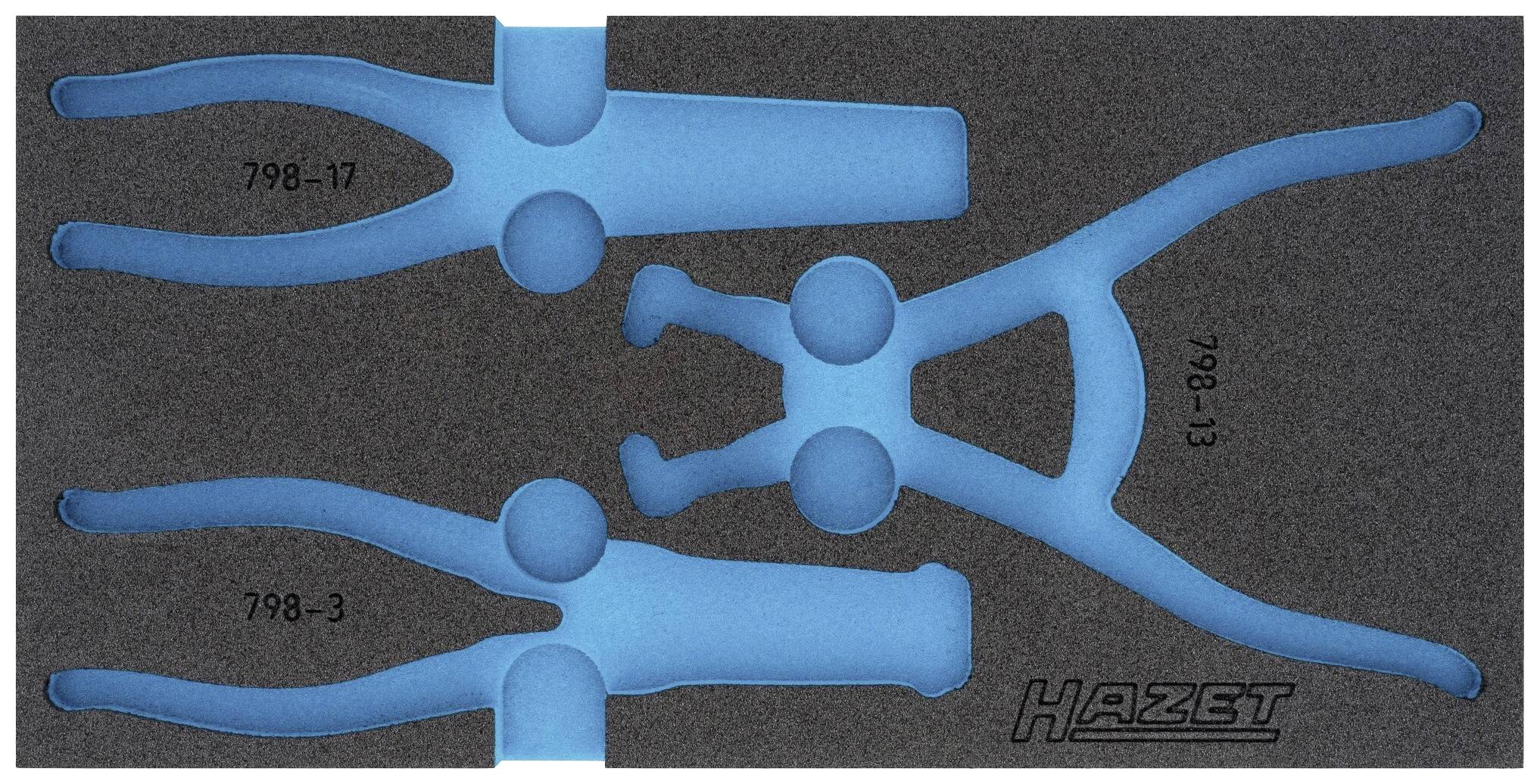 Hazet 163-425L 163-425L Insert en mousse (L x l) 342 mm x 172 mm
