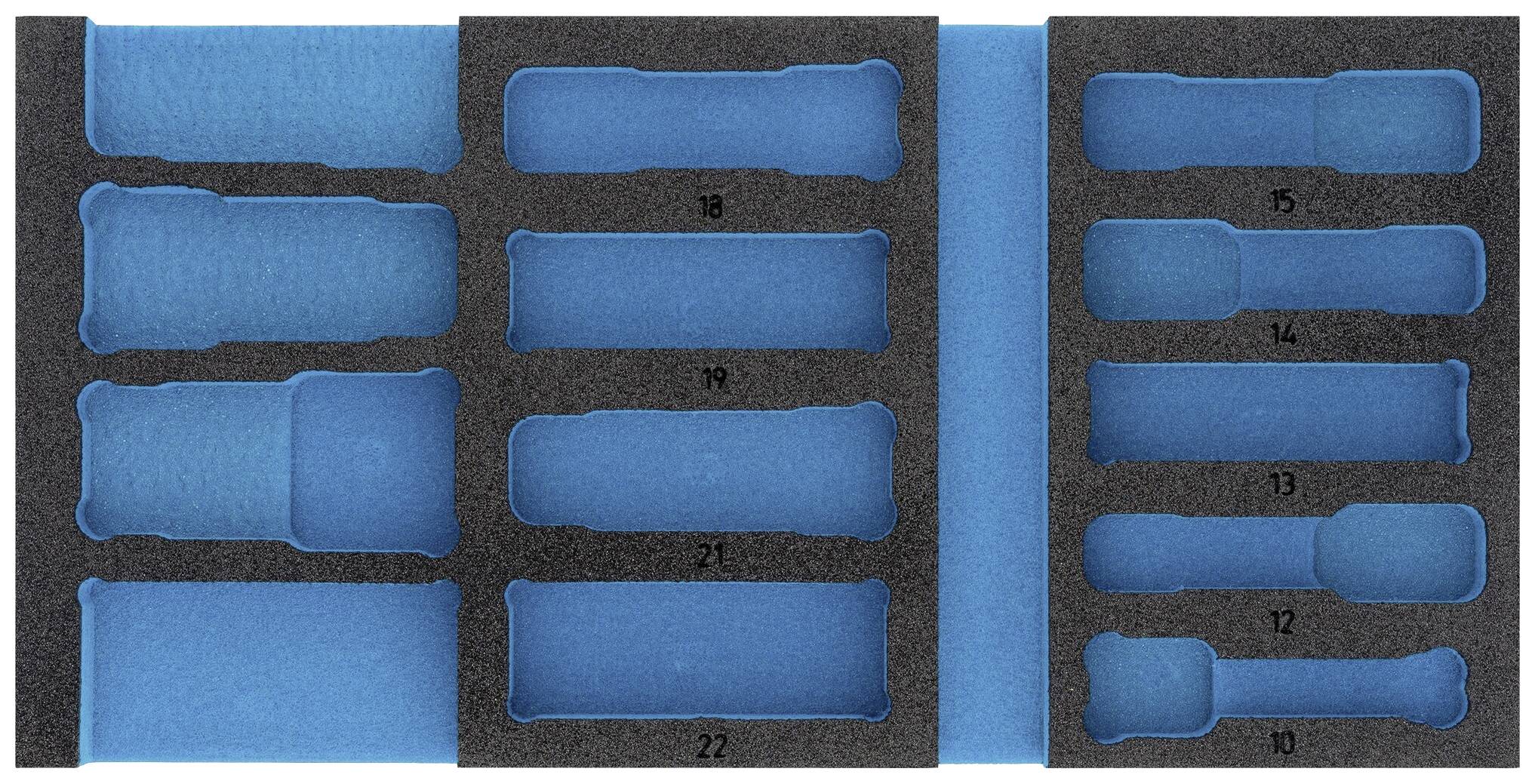 Hazet 163-459L 163-459L Insert en mousse (L x l) 342 mm x 172 mm