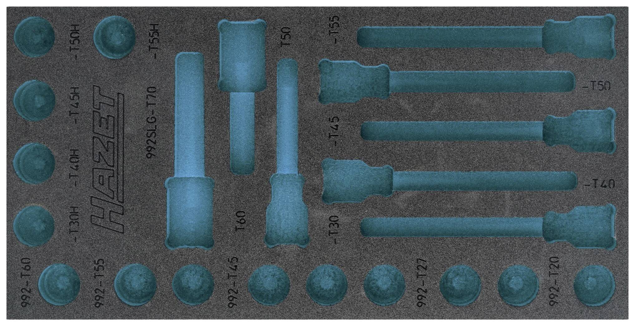 Hazet 163-492L 163-492L Insert en mousse (L x l) 342 mm x 172 mm