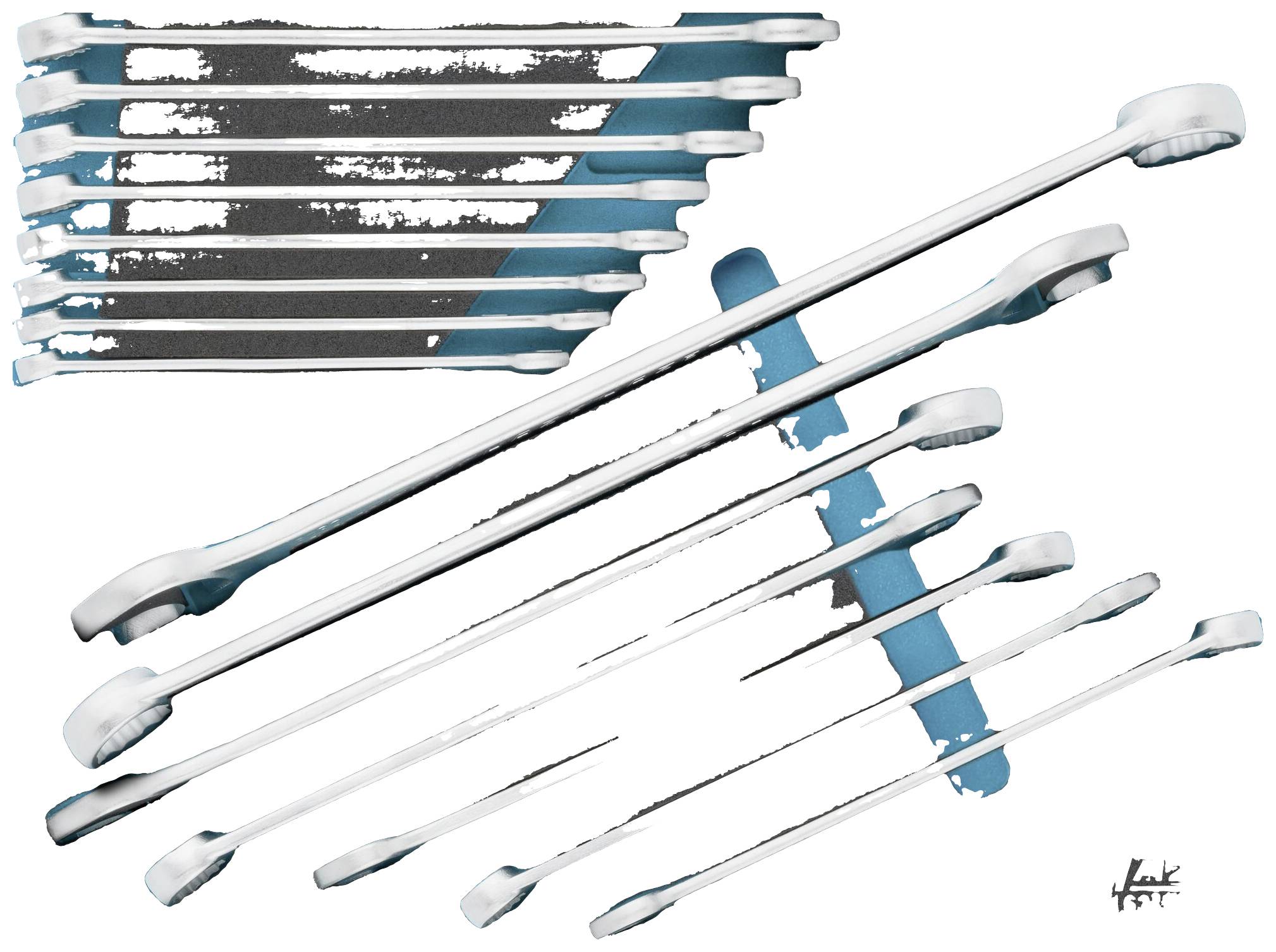 Hazet 163-536/15 163-536/15 Jeu de clés mixtes Ouverture de clé (métrique) 10 - 30 mm