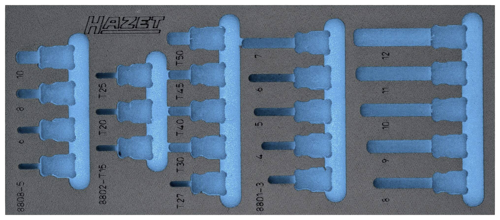 Hazet 163-571L 163-571L Insert en mousse (L x l) 172 mm x 392 mm