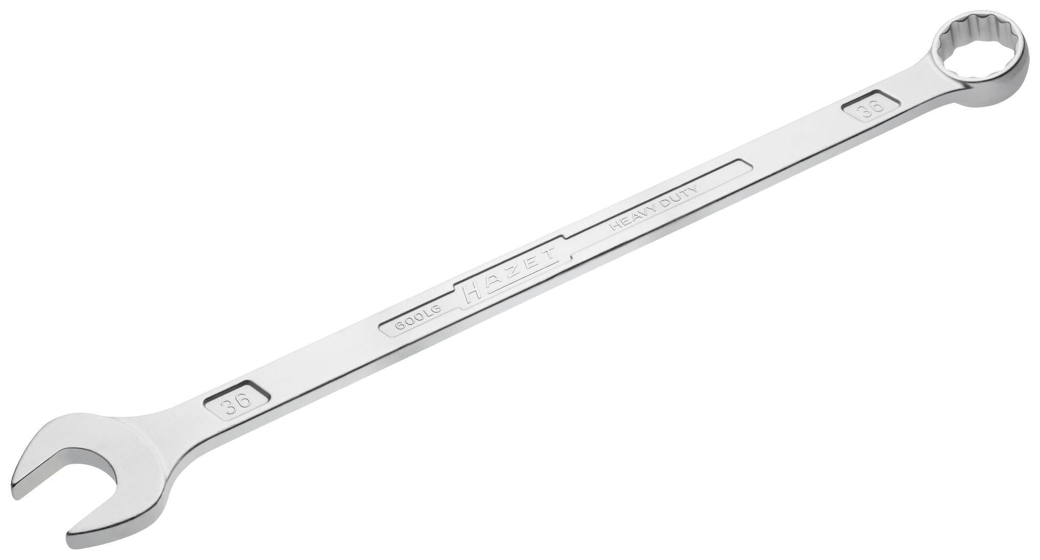 Une clé à fourche en argent de 36 mm.
