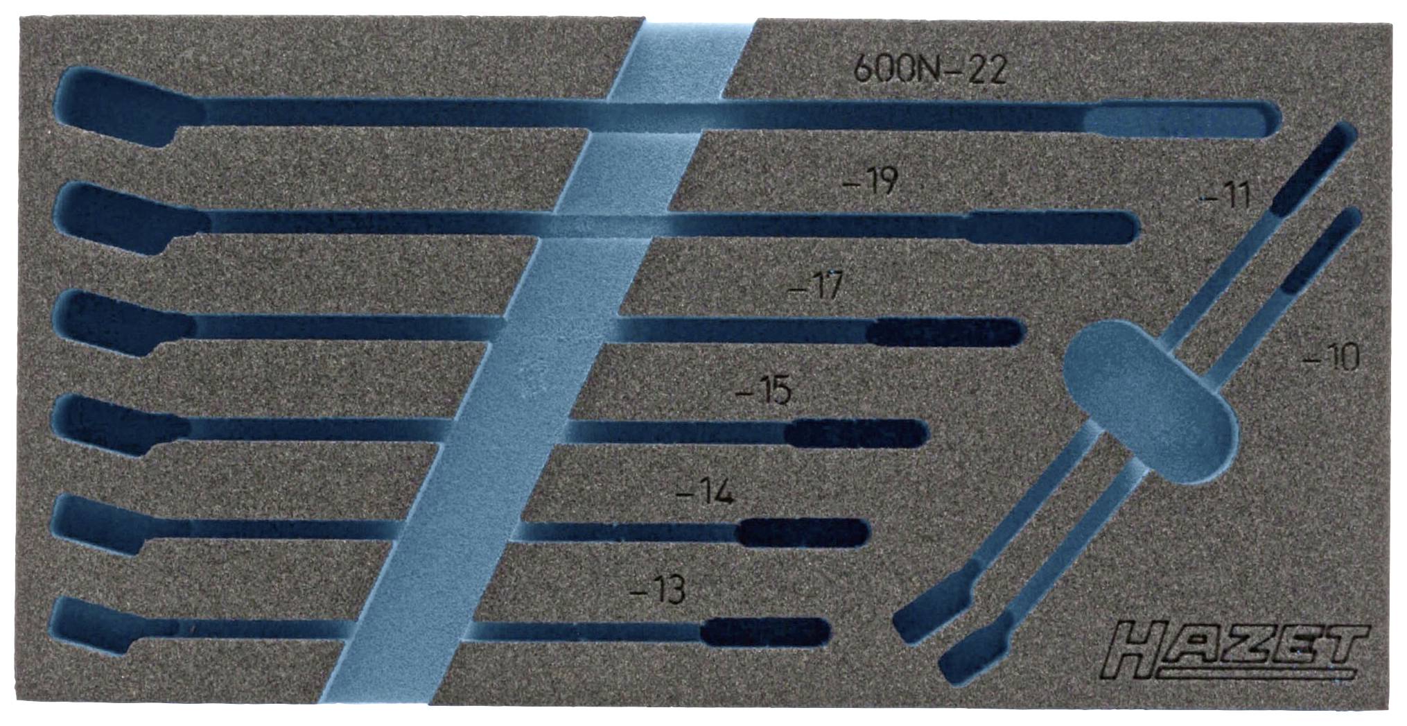 Hazet 163-292L 163-292L Insert en mousse (L x l) 342 mm x 172 mm