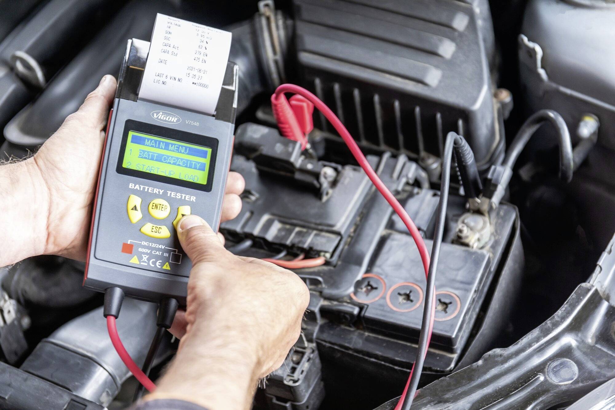 Vigor V7548 Testeur de batterie de voiture