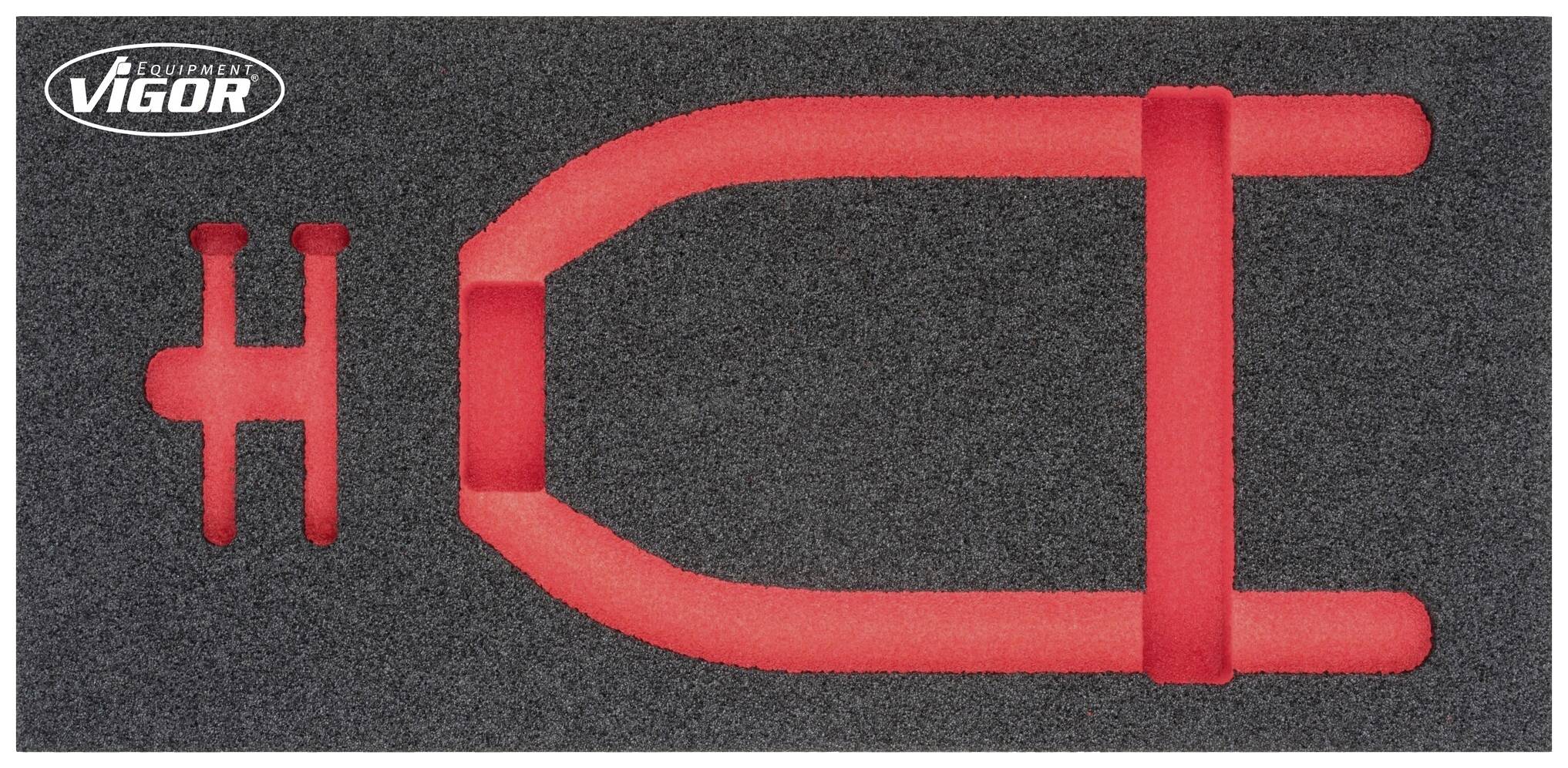 Vigor V4917-L V4917-L Insert en mousse (L x l) 393 mm x 188 mm