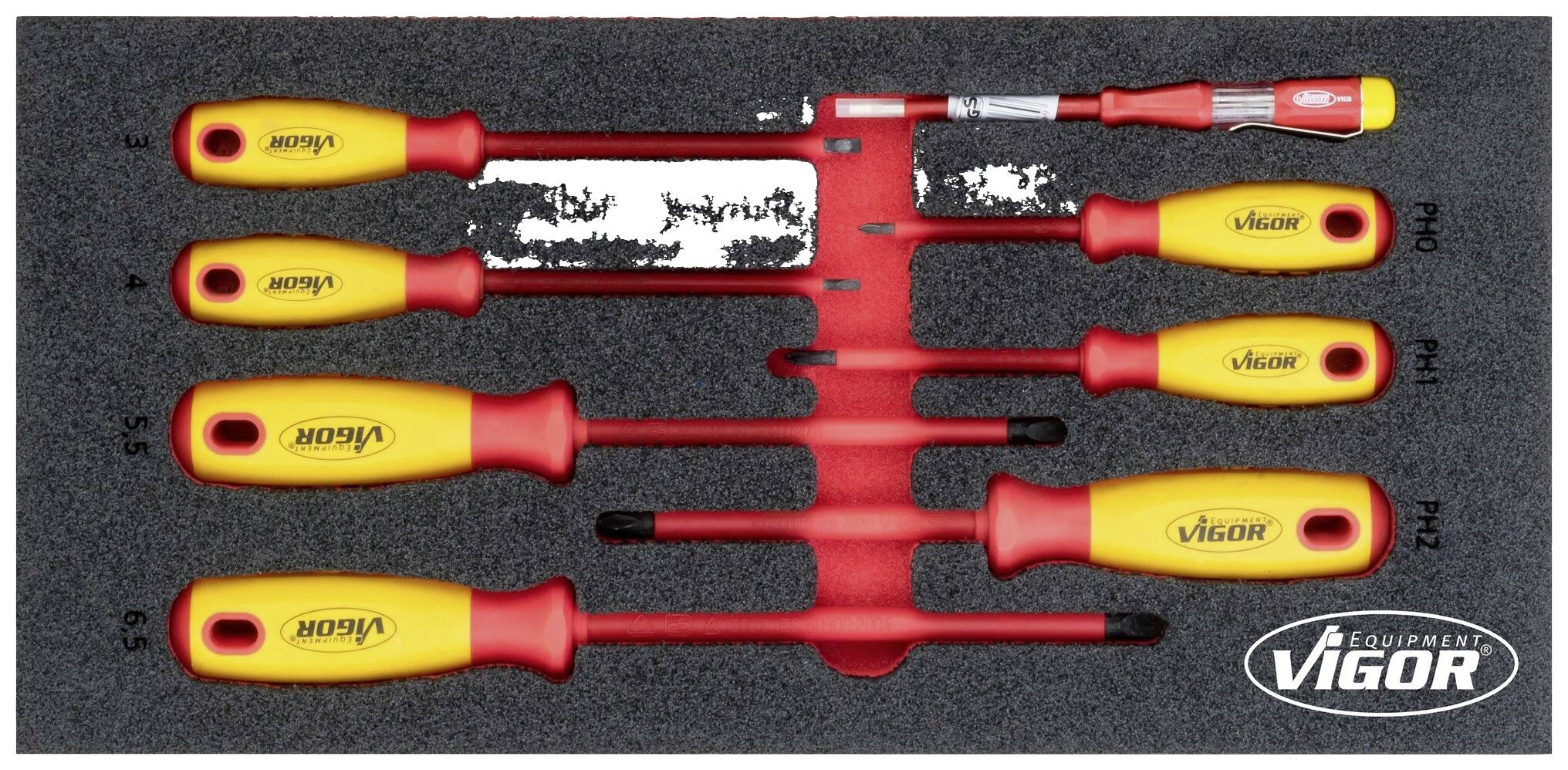 Vigor V5013 Jeu de tournevis