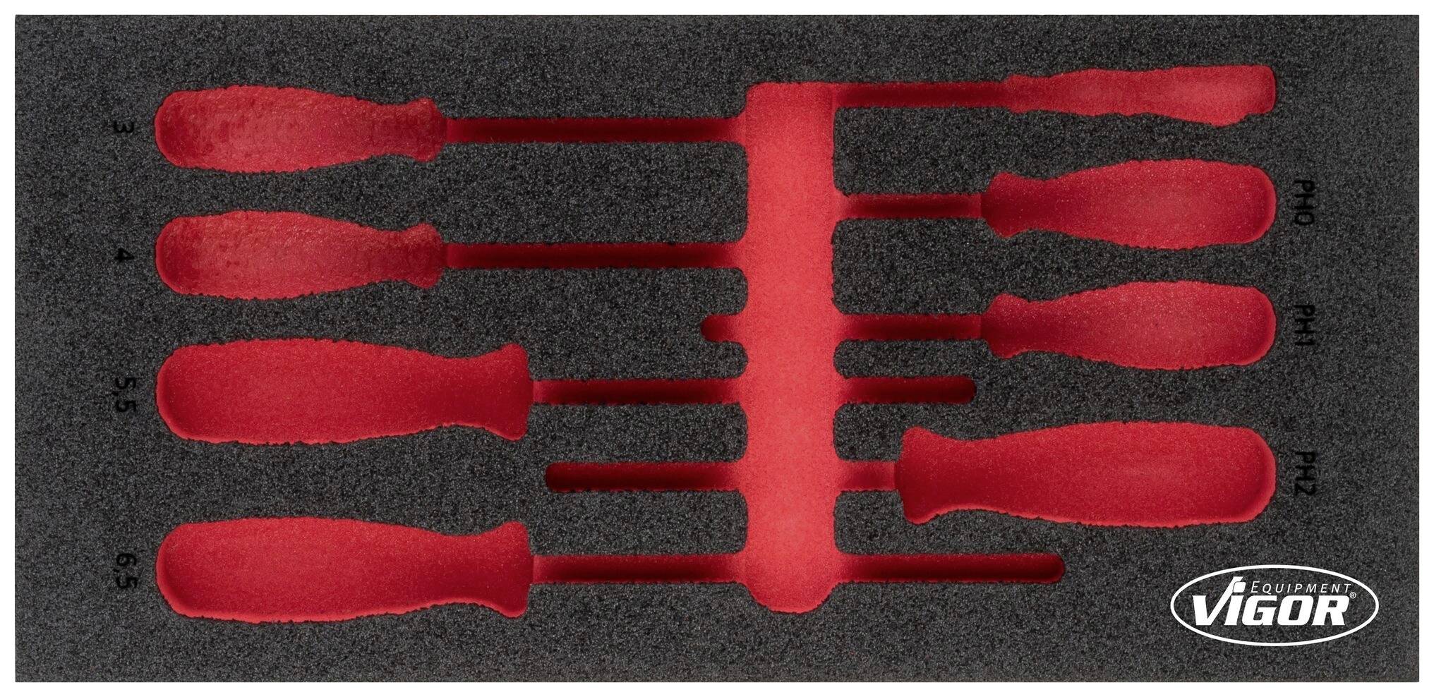 Vigor V5013-L V5013-L Insert en mousse (L x l) 393 mm x 188 mm