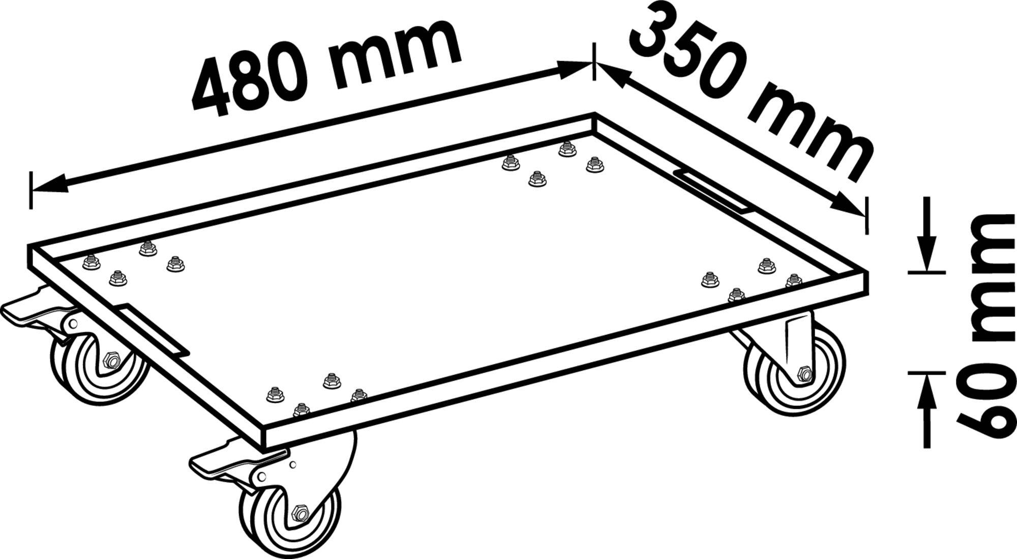 Vigor V4700-R V4700-R Kit de roulettes