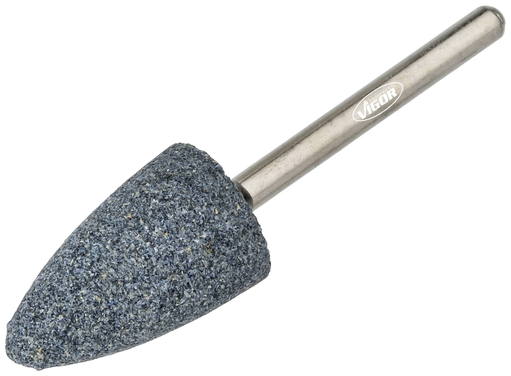Embout de polissage bleu avec tige cylindrique, pour travaux de polissage et de meulage sur surfaces métalliques et autres.