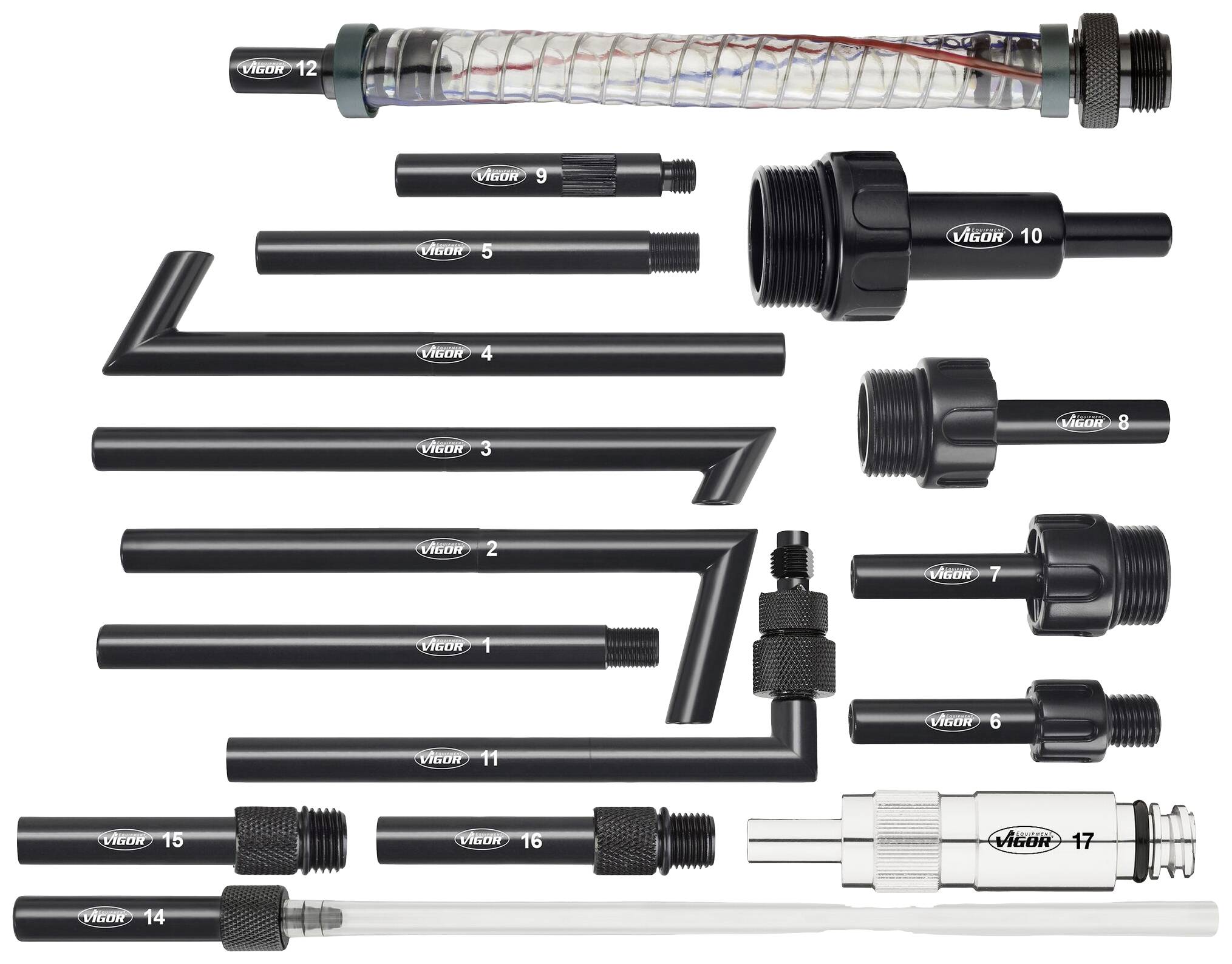 Vigor V4385N Remplissage d'huile avec kit d'adaptateurs