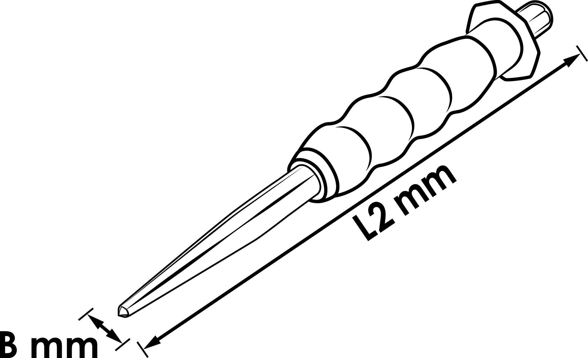 Pointeau Vigor V6210-4 4 x 10 x 185 mm