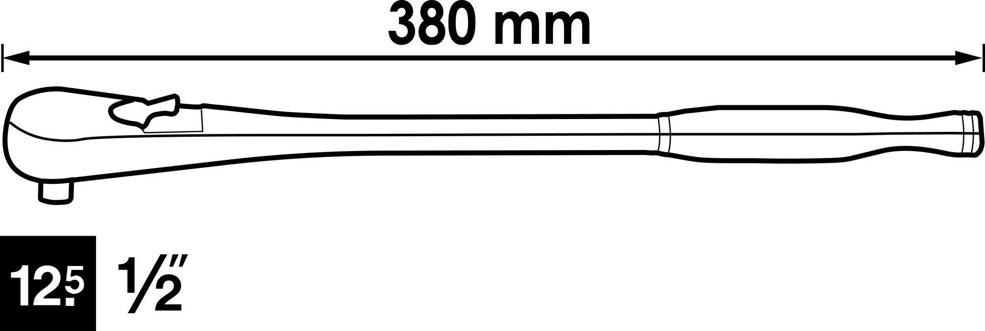 Vigor V4946 V4946 Cliquet réversible 380 mm