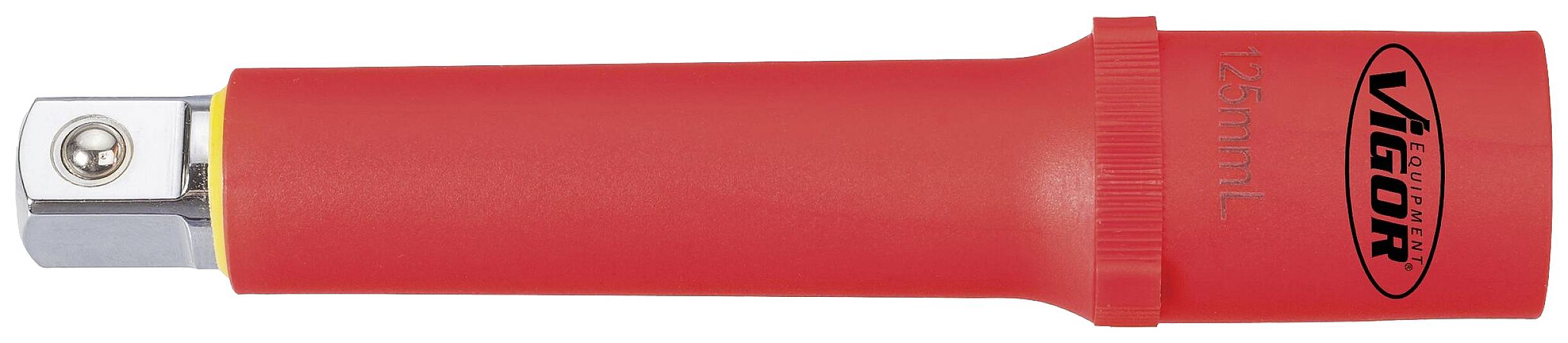 Un tournevis dynamométrique rouge portant l'inscription 'VIGOR 125 N·m'.