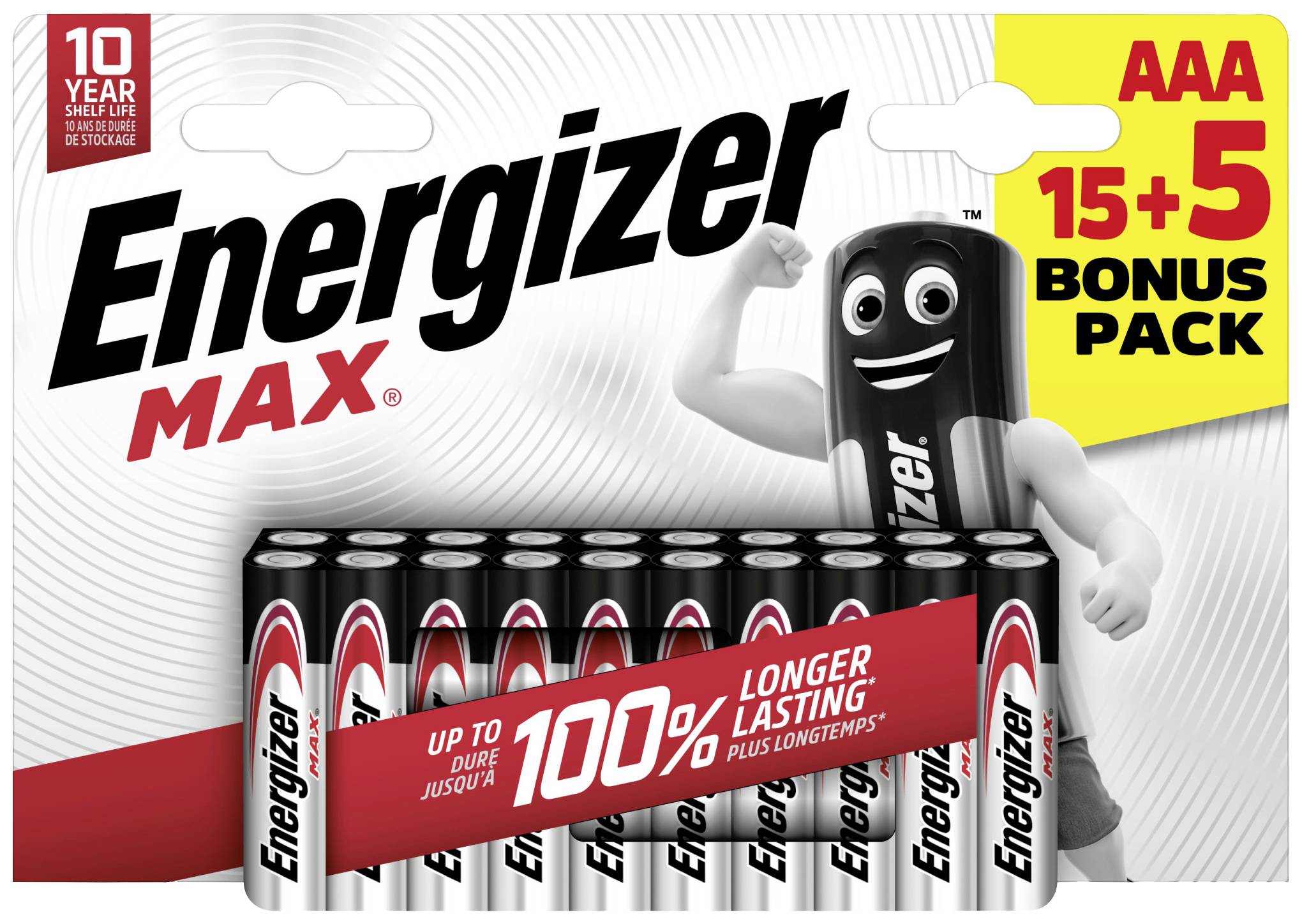 Pile LR3 (AAA) alcaline(s) Energizer Max 1.5 V 20 pc(s)