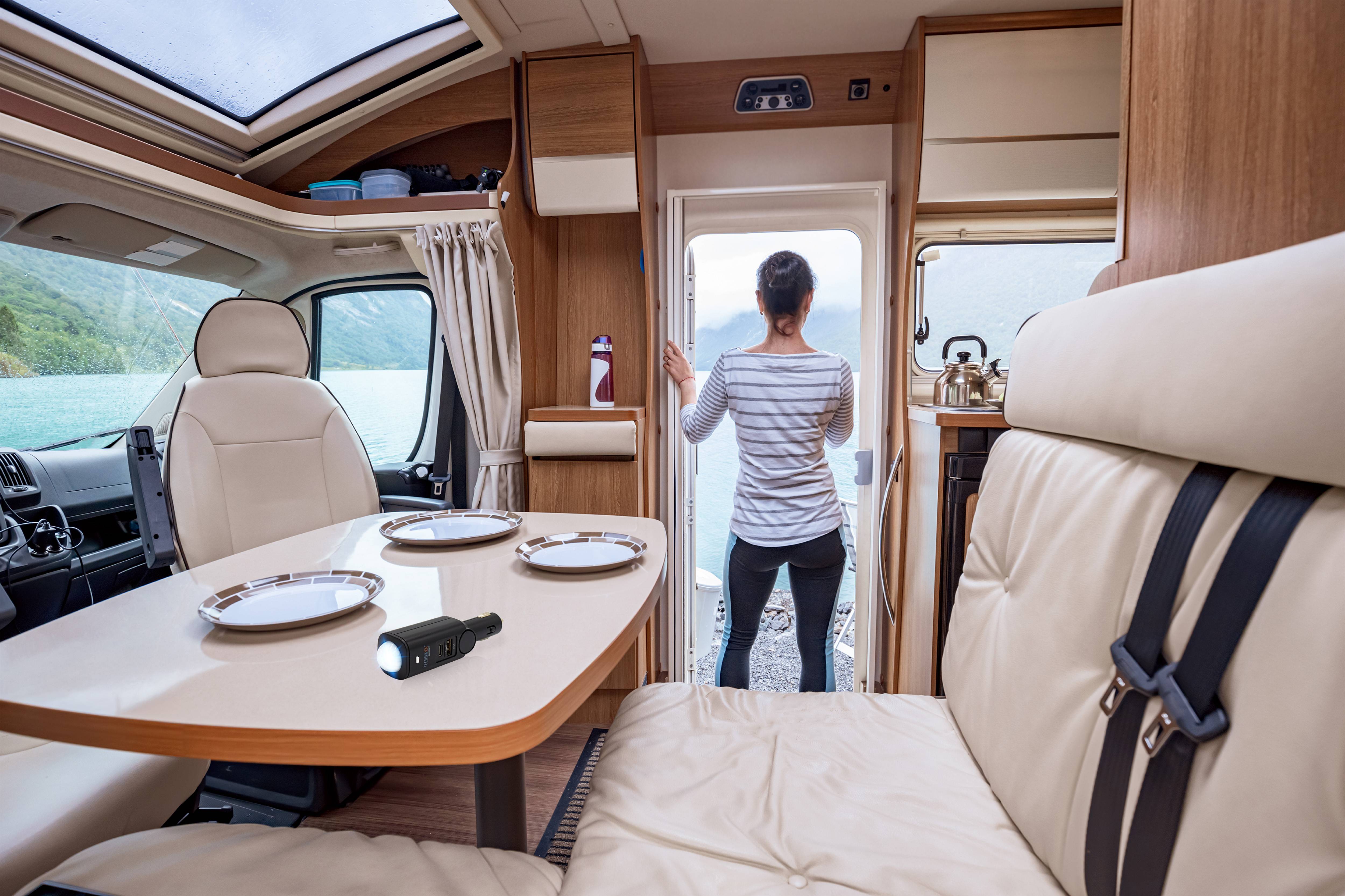 Technaxx TX-168 Système d'alarme auto avec télécommande, surveillance habitacle, LED intégrée (clignotante), accu intégré