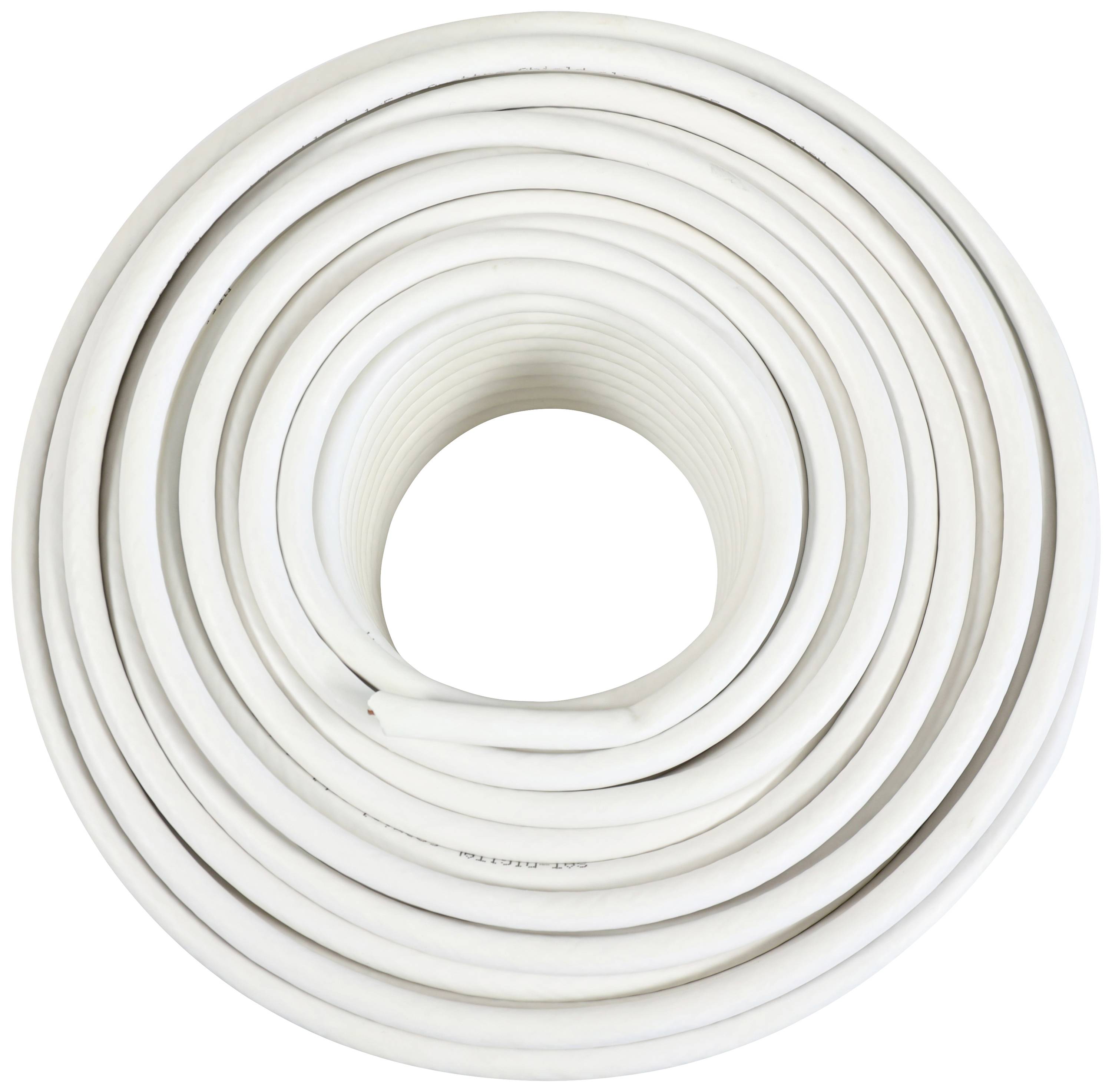 Telestar 5212051 Câble coaxial Ø extérieur: 7.2 mm blanc 50 m
