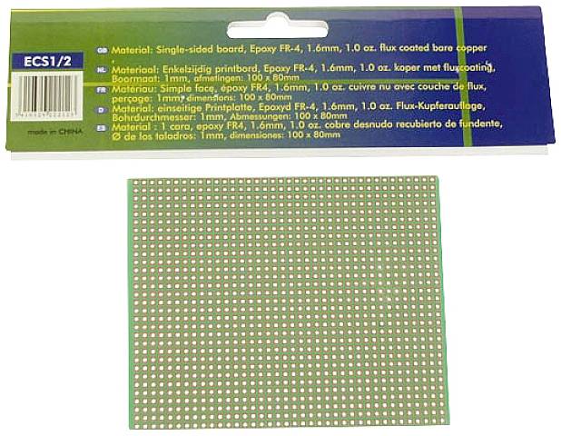 Velleman ECS1/2 Platine Euro (L x l) 80 mm x 100 mm Contenu 1 pc(s)