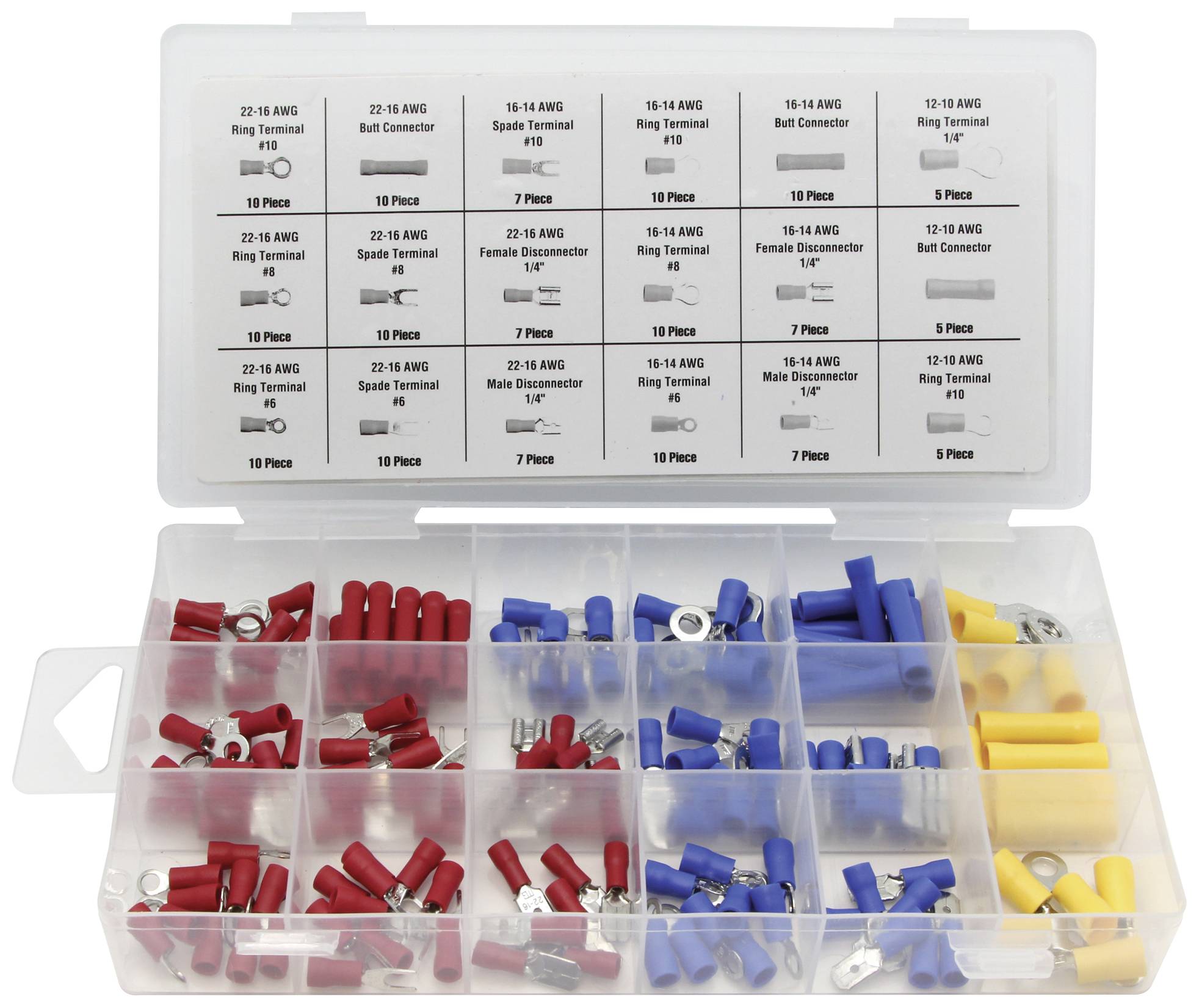 Toolland HAS05 Assortiment de cosses à sertir 150 pc(s)