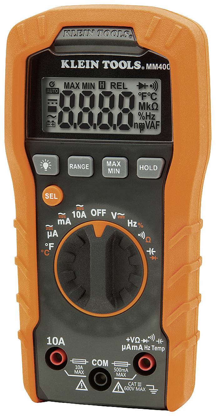 Klein Tools MM400 Multimètre numérique CAT III 600 V Affichage (nombre de points): 4000