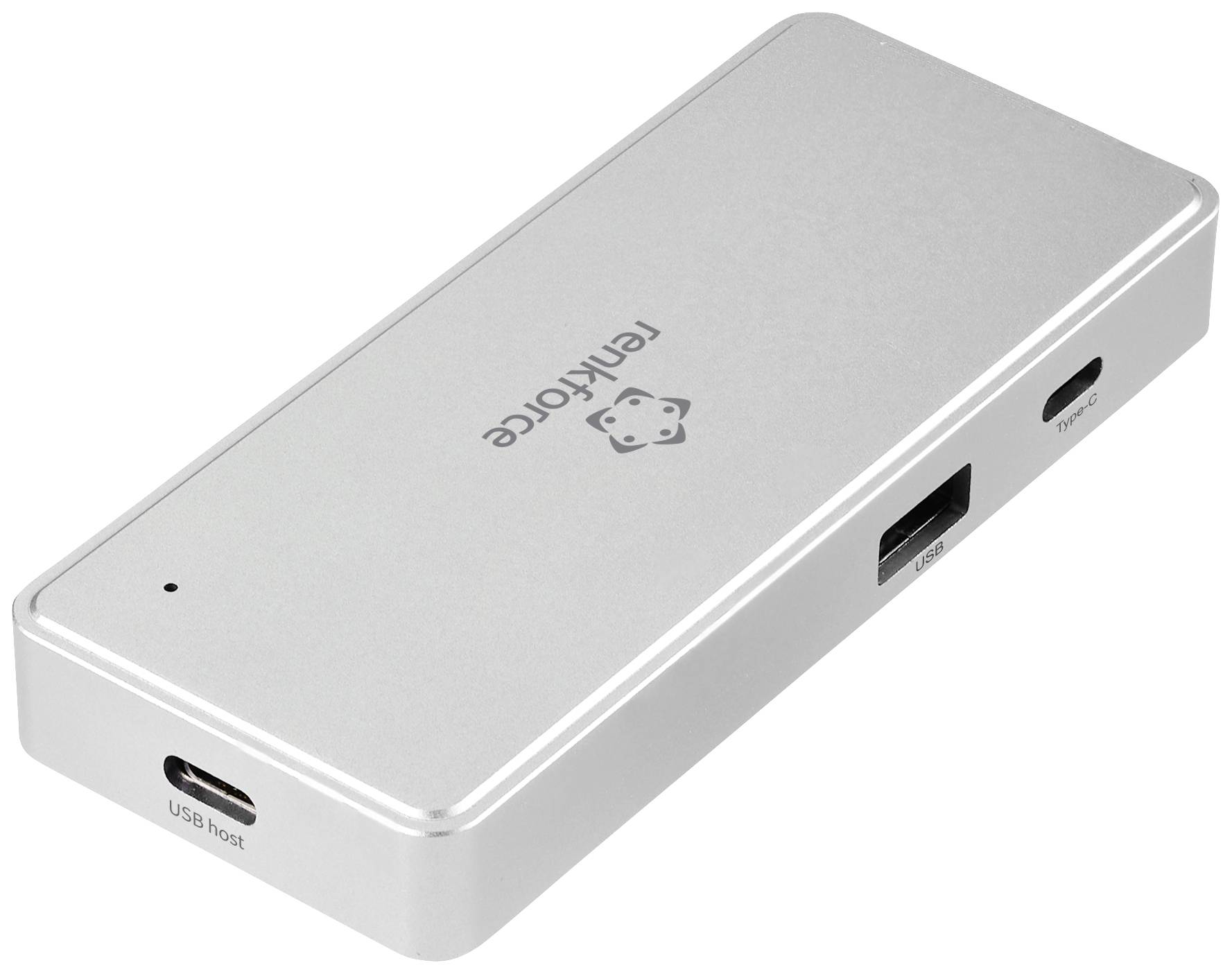 Renkforce RF-PCR-400 Hub / lecteur de carte mémoire externe USB-C® (USB 3.2 Gen 1), USB-A argent