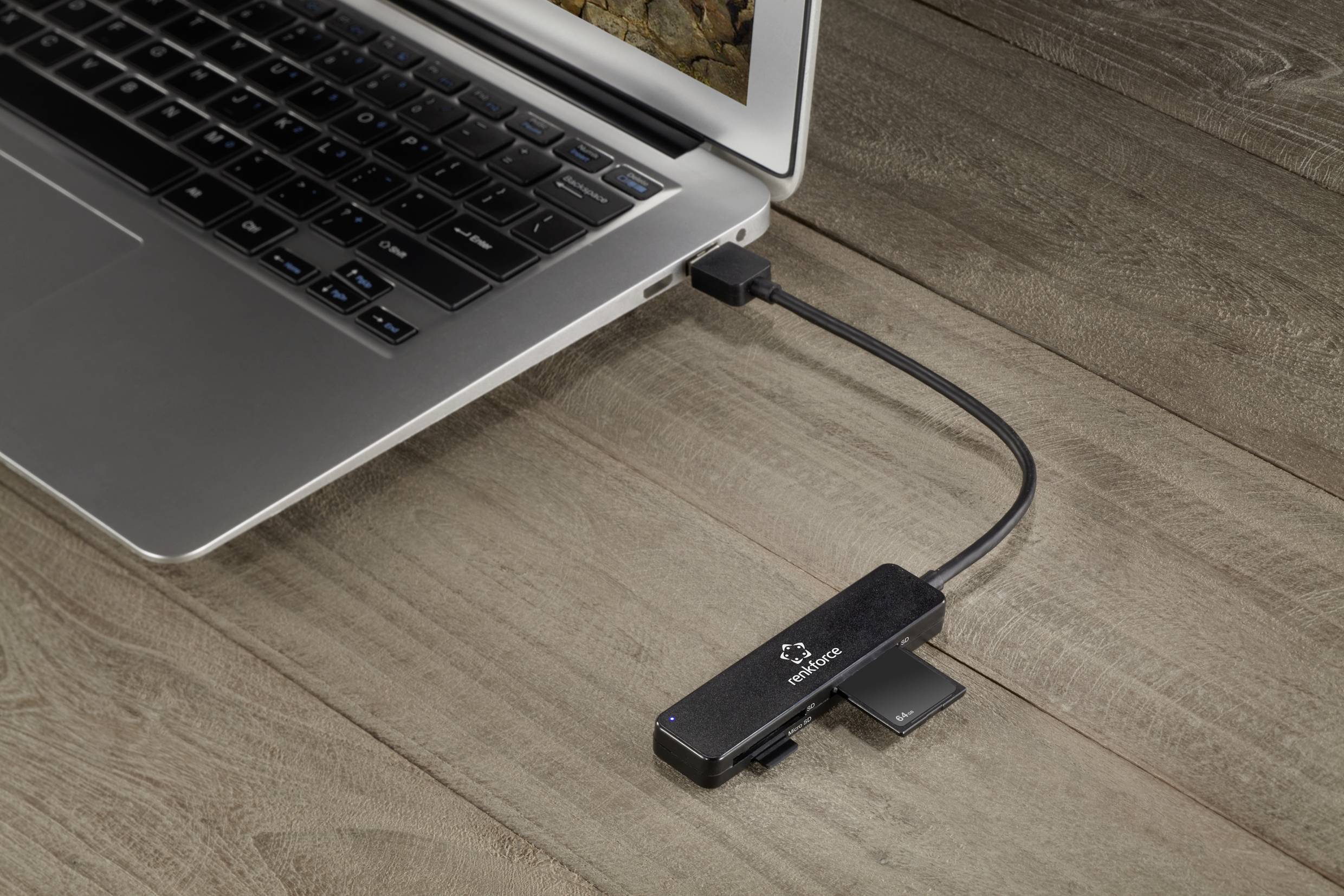 Renkforce RF-PCR-220 Lecteur de carte mémoire externe USB 3.1 (Gen 1) noir