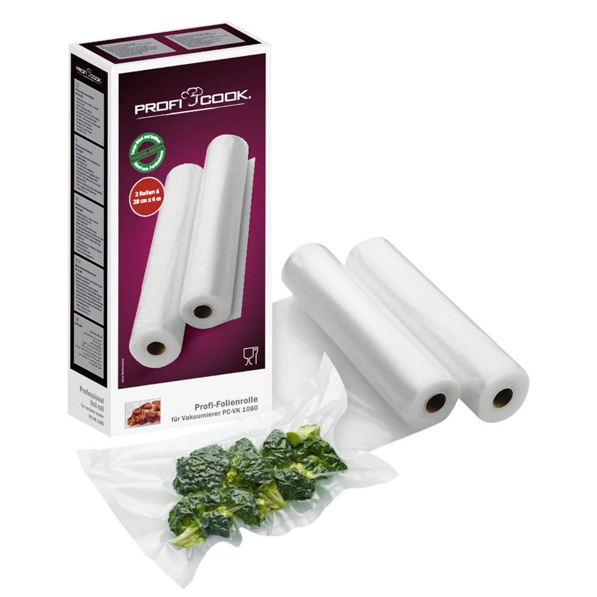 Profi Cook 8910155 2 rouleaux de film 28 cm x 6 m