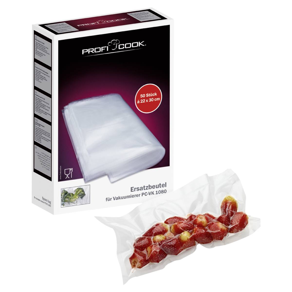 Profi Cook 8910151 50x sachets sous vide de taille 22 x 30 cm