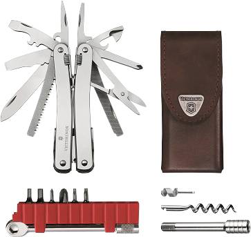 Couteau multifonction Victorinox Swiss Tool Spirit X Plus Ratchet 3.0236.L Nombre de fonctions 36 argent
