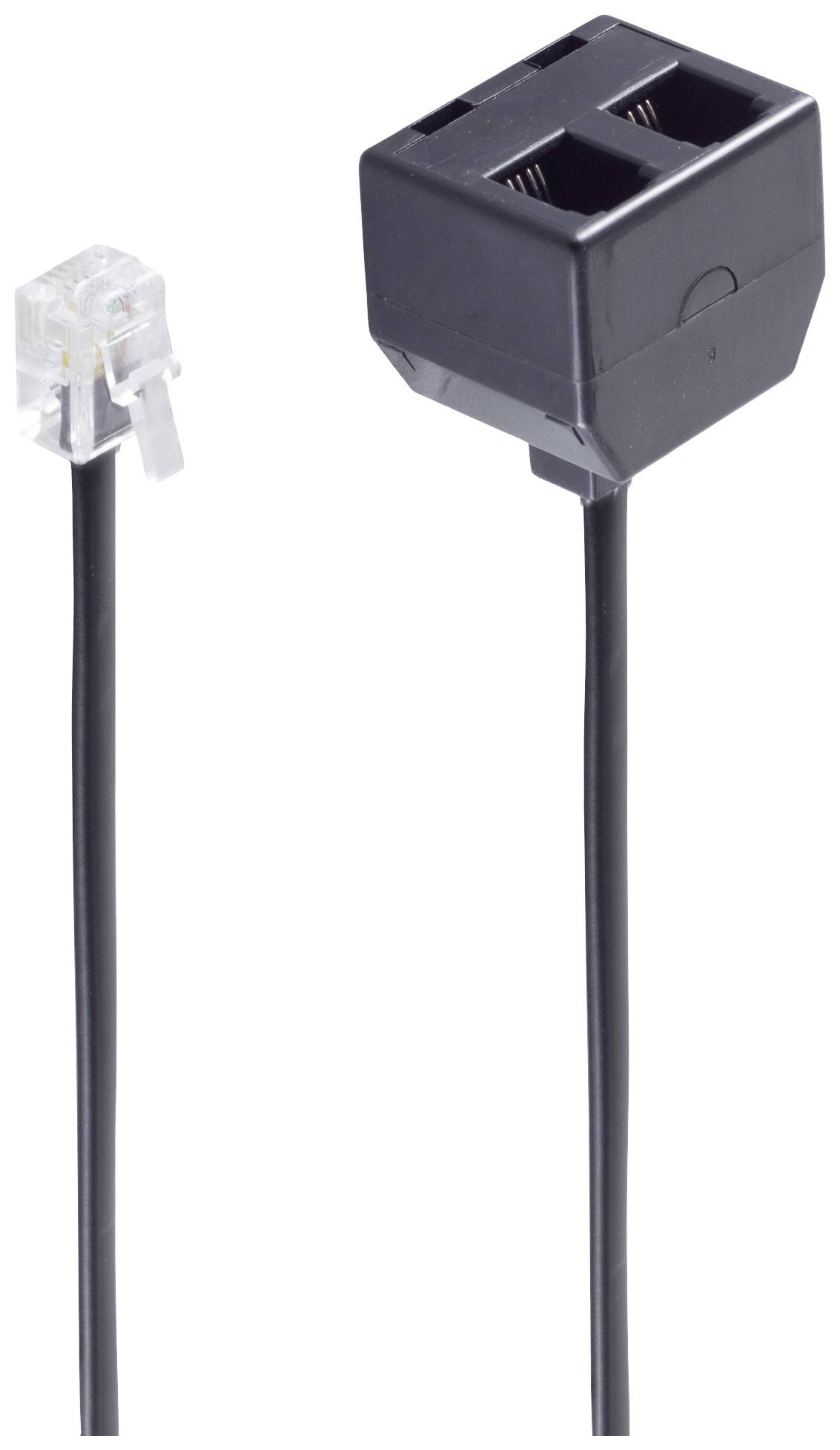 Shiverpeaks Western Adaptateur [1x RJ10 femelle 4P4C - 2x RJ10 femelle 4P4C] 0.15 m noir