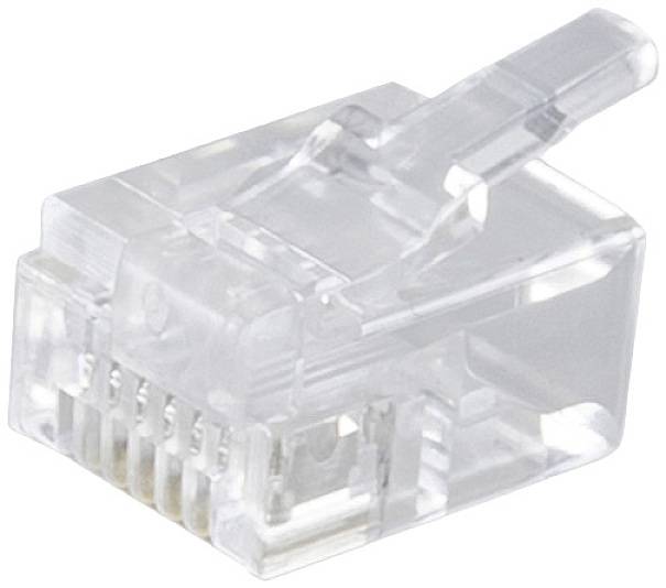 Shiverpeaks Prise modulaire réseau SHIVERPEAKS BASIC-S RJ12 6 pôles, 6 contacts occupés, version DEC, contacts dorés VE 10