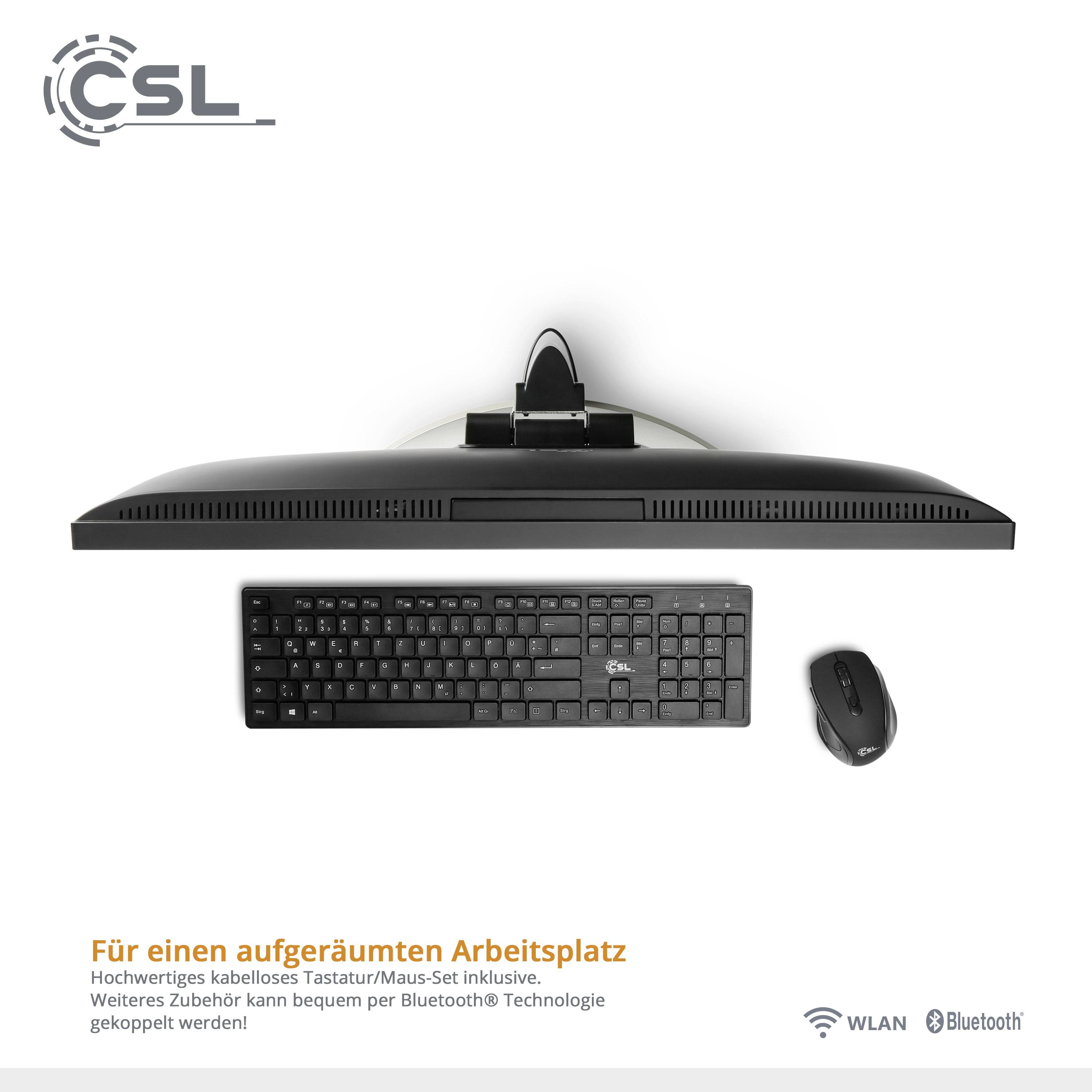 CSL Computer Ordinateur tout en un Unity U24B-AMD 60.5 cm (23.8 pouces) Full HD AMD Ryzen 7 5700G 32 GB RAM 2 TB HDD 500 GB SSD